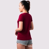 Cổ tròn ĐÔ JP - Áo Thun Nữ 100% Cotton Cao Cấp