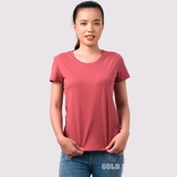Cổ tròn ĐỎ NGÓI - Áo Thun Nữ 100% Cotton Cao Cấp