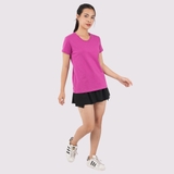 Cổ Tròn HỒNG LOTUS - Áo Thun Nữ 100% Cotton Cao Cấp