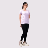 Cổ Tròn TÍM PASTEL - Áo Thun Nữ 100% Cotton Cao Cấp