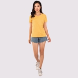 Cổ Tròn VÀNG NGHỆ - Áo Thun Nữ 100% Cotton Cao Cấp