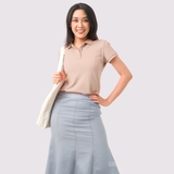 Polo Nữ BE - Áo Thun 100% Cotton Cao Cấp