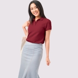 Polo Nữ ĐÔ JP - Áo Thun 100% Cotton Cao Cấp