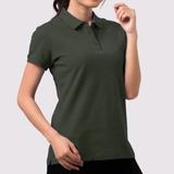 Polo Nữ OLIVE - Áo Thun 100% Cotton Cao Cấp