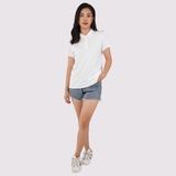 Polo Nữ TRẮNG - Áo Thun 100% Cotton Cao Cấp
