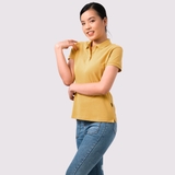 Polo Nữ VÀNG NGHỆ - Áo Thun 100% Cotton Cao Cấp