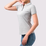 Polo Nữ XÁM TIÊU - Áo Thun 100% Cotton Cao Cấp