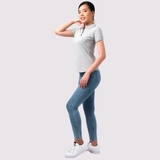 Polo Nữ XÁM TIÊU - Áo Thun 100% Cotton Cao Cấp