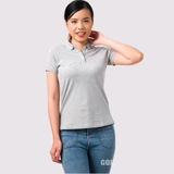 Polo Nữ XÁM TIÊU - Áo Thun 100% Cotton Cao Cấp