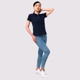 Polo Nữ XANH ĐEN - Áo Thun 100% Cotton Cao Cấp