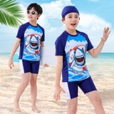 Bộ bơi bé trai mùa hè có mũ BBTTQ015