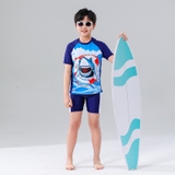 Bộ bơi bé trai mùa hè có mũ BBTTQ015