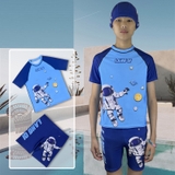 Bộ bơi bé trai mùa hè có mũ BBTTQ015