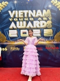 Đầm công chúa bé gái màu tím mã DBG124