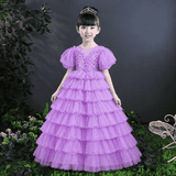 Đầm công chúa bé gái màu tím mã DBG124