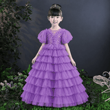 Đầm công chúa bé gái màu tím mã DBG124