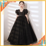 Đầm công chúa bé gái màu đen mã DBG126