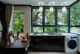 The 1-bedroom studio apartment