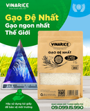 Gạo Vinarice Đệ Nhất - túi giấy 2kg gạo ngon thượng hạng