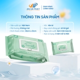 Gói khăn giấy ướt cao cấp an toàn cho bé Eco- soft 700g 63 tờ