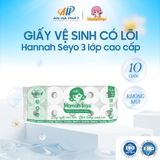 Giấy vệ sinh có lõi Hannah Seyo 3 lớp