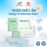 Khăn giấy ăn dạng rút Hannah Seyo 100% bột gỗ nguyên sinh