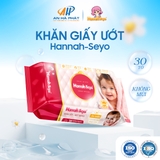 Gói khăn giấy ướt cao cấp an toàn cho bé HANNAH-SEYO gói 30 tờ