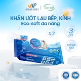 Khăn giấy ướt lau bếp lau kính đa năng cao cấp Eco-soft