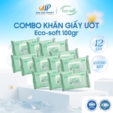 Khăn giấy ướt cao cấp an toàn cho bé Eco- soft 54 tờ