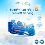 Khăn giấy ướt lau bếp lau kính đa năng cao cấp Eco-soft