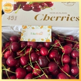 Cherry đỏ New Zealand Lapin 45° S28–30 – Trái to, ngọt đậm, giòn mọng