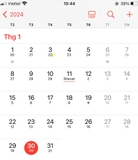 Cách bật lịch âm trực tiếp trên iPhone