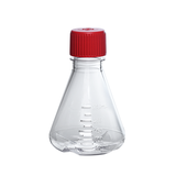Triangular cell culture flask, breathable cover, PC, with baffle