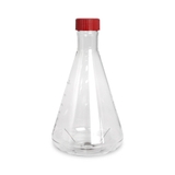 (17512) Triangular cell culture flask, breathable cap, PC, with baffle