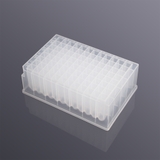 2.2ml 96-well square mouth U-bottom frosted deep well plate, sterile