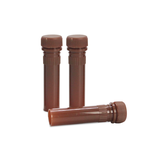 0.5ml Freezer/Sample Tube, brown, screw cap, sterile