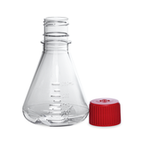 Triangular cell culture flask, breathable cover, PC, with baffle