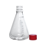 1000ml triangular cell culture flask, sealed cap, PC, with baffle