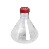 (17612) Triangular cell culture flask, breathable cap, PC, with baffle