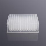 2.2ml 96-well square mouth U-bottom frosted deep well plate, sterile