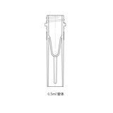 0.5ml Freezer/Sample Tube, brown, screw cap, sterile