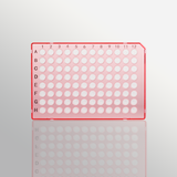 PCR Microplate 200ul 96 giếng (200ul 96-well PCR Microplate), khung đỏ, Model: PC-96-HS-0200-RF