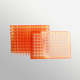 PCR Microplate 200ul 96 giếng (200ul 96-well PCR Microplate), khung cam, Model: PC-96-HS-0200-OF