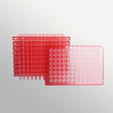 PCR Microplate 200ul 96 giếng (200ul 96-well PCR Microplate), khung đỏ, Model: PC-96-HS-0200-RF