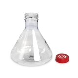 (17612) Triangular cell culture flask, breathable cap, PC, with baffle