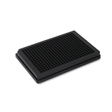 384-well non-removable microtiter plate, black plate with black background, medium binding capacity
