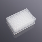 2.2ml 96-well square mouth U-bottom frosted deep well plate, sterile