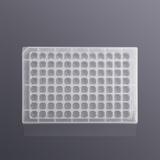 96-well square port V-bottom transparent deep well plate