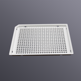 384-well 40ul fully skirted PCR plate, A24/P24 cut corners