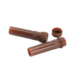 0.5ml Freezer/Sample Tube, brown, screw cap, sterile